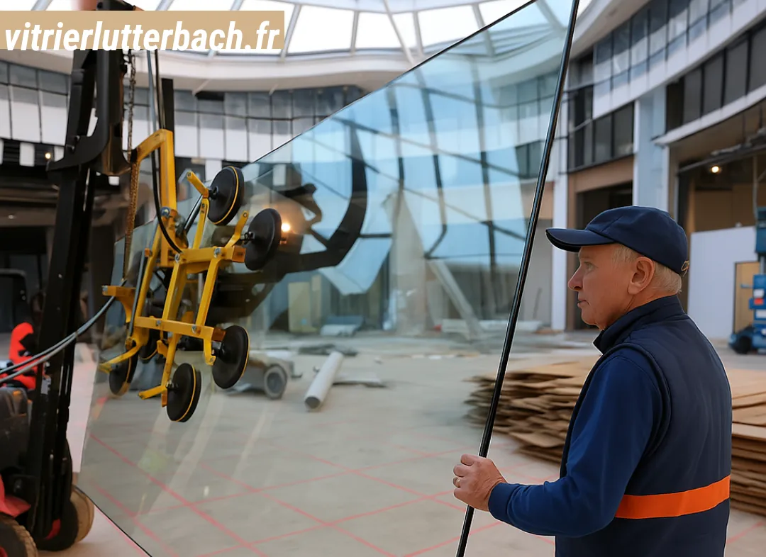 Remplacement de vitrine magasin Lutterbach